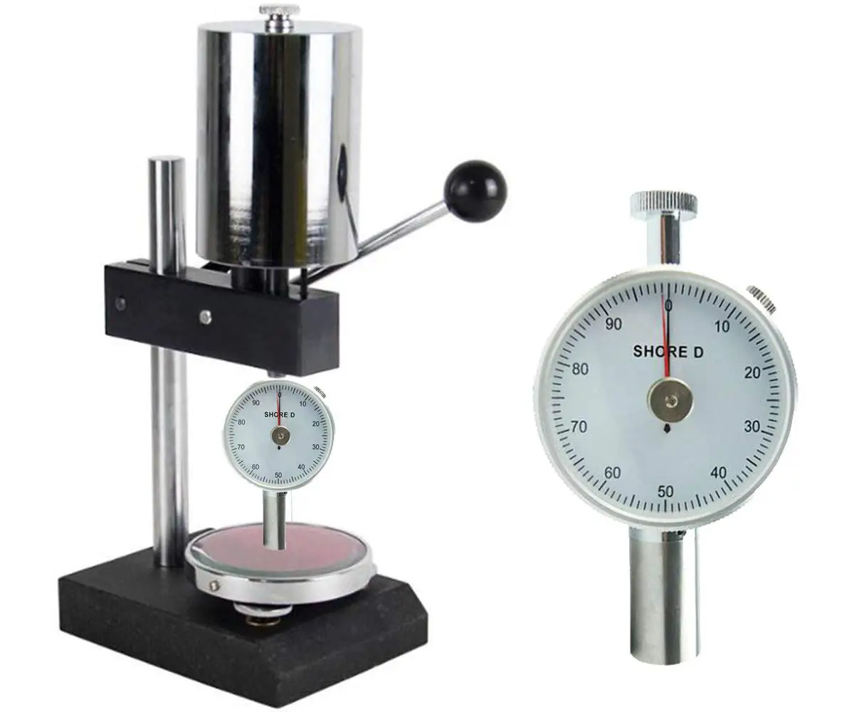 

Manual Shore Durometer Test Station Tester Stand For Type D Hardness Measure Included Double Pointer Hardometer Hardness Tester