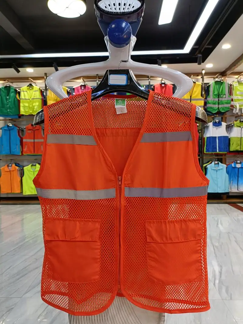 9 Pure Color Charity Volunteers  Lightweight and Breathable Mesh Vest Soft Comfortable Wear Outdoor Ride Bikes Custom Logo