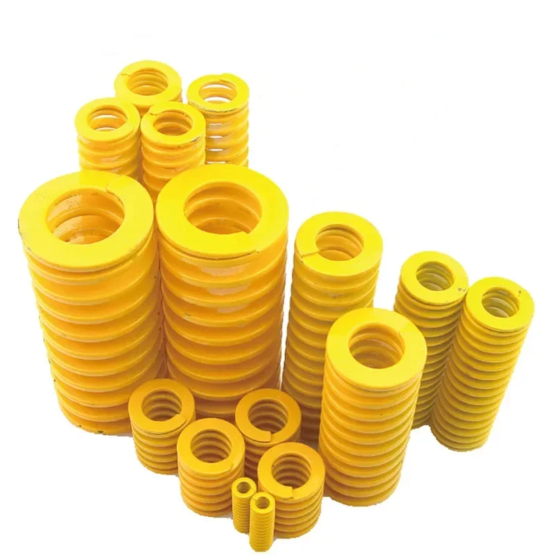 Yellow Small Load Die Mold Springs Spiral Stamping Compression Mould Die Spring Compression Spring Outer Diameter 6-50mm