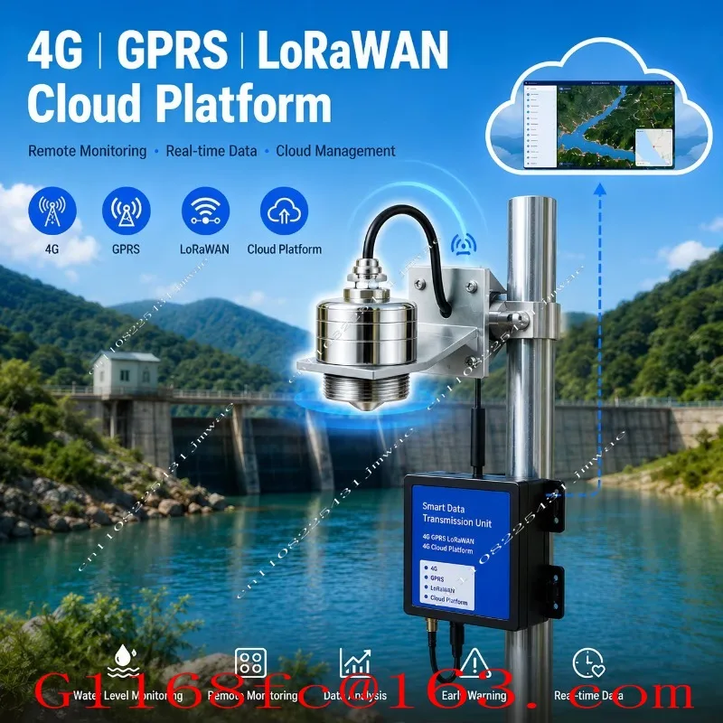 The Radar Water Level Sensor Remote Monitoring System Measures Reservoir Water Levels Through A 4G Cloud Platform