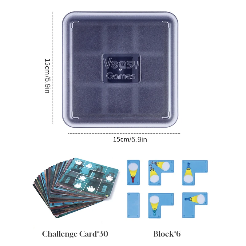 Cattura fantasmi gioco da tavolo Montessori 60 challenge educazione dei bambini giocattoli per l\'apprendimento direzione spaziale logica pensiero