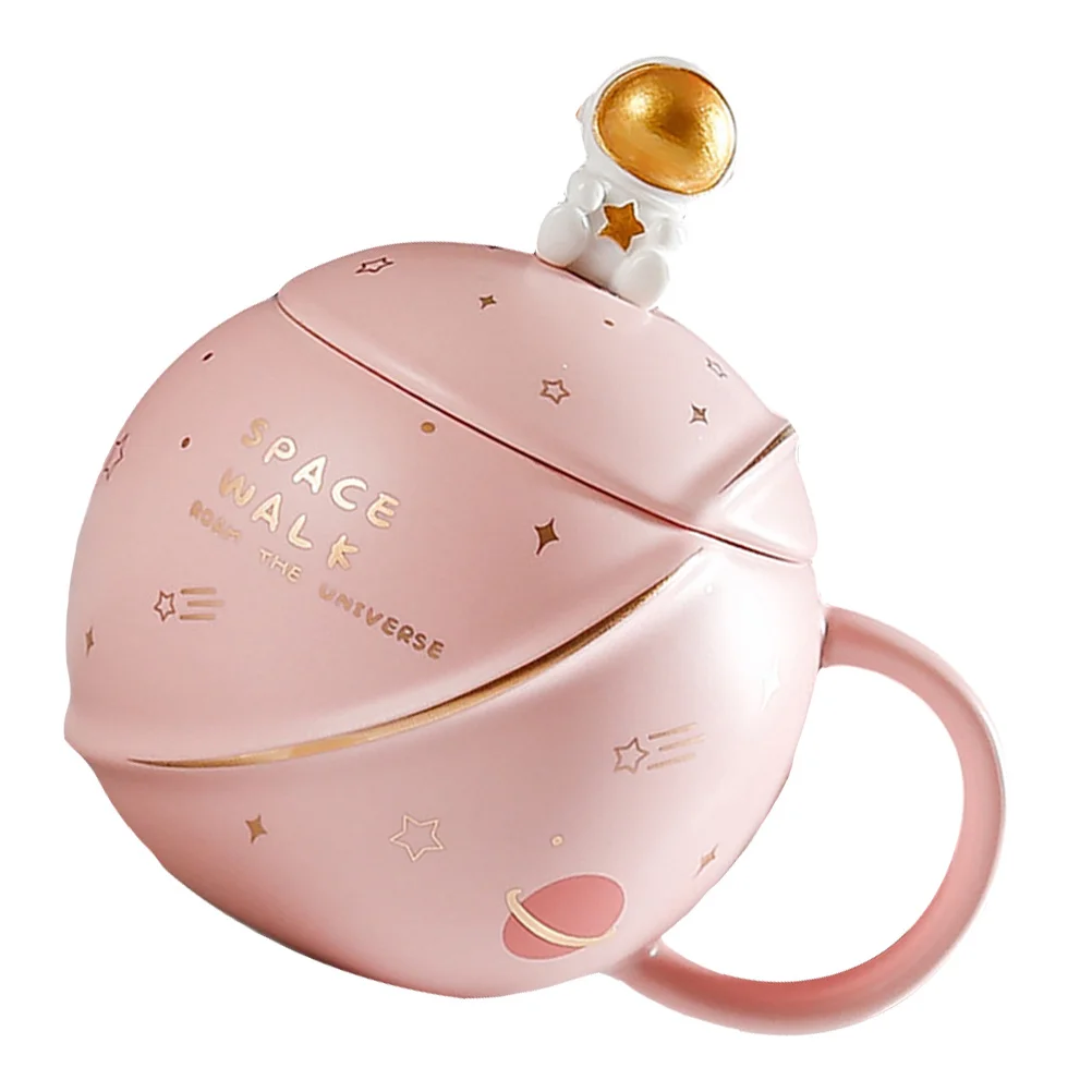 

Milk Cup Astronaut Planet Shape Water Heat Resistant Mug Coffee Decorative Gift