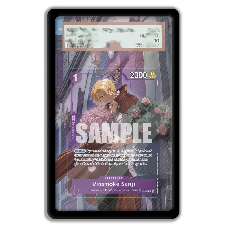 Anime Art Display for ONE PIECE Vinsmoke Sanji Royal Blood Anime Game Expand Art Acrylic Protective Case Keychain Evaluation Toy