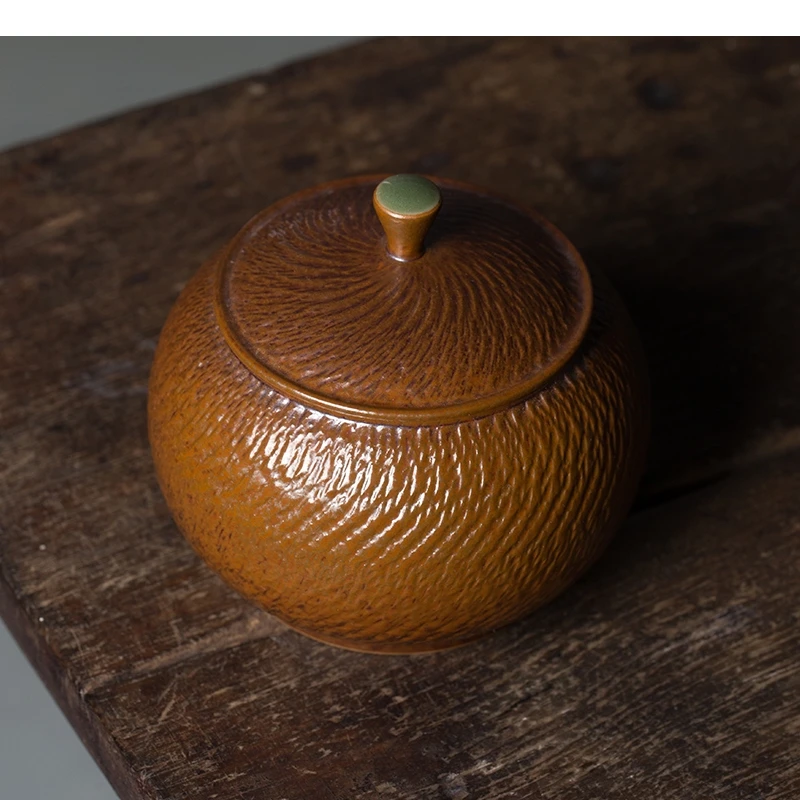 

Ceramic Tea Cans Nut Dried Fruit Jar Teaware Coffee Home Snack Candy Storage Sealed Container