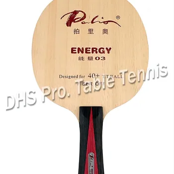 Palio ENERGY03 탁구 라켓용 목재 5 개, 섬유 탁구 블레이드 4 개, ENERGY 03