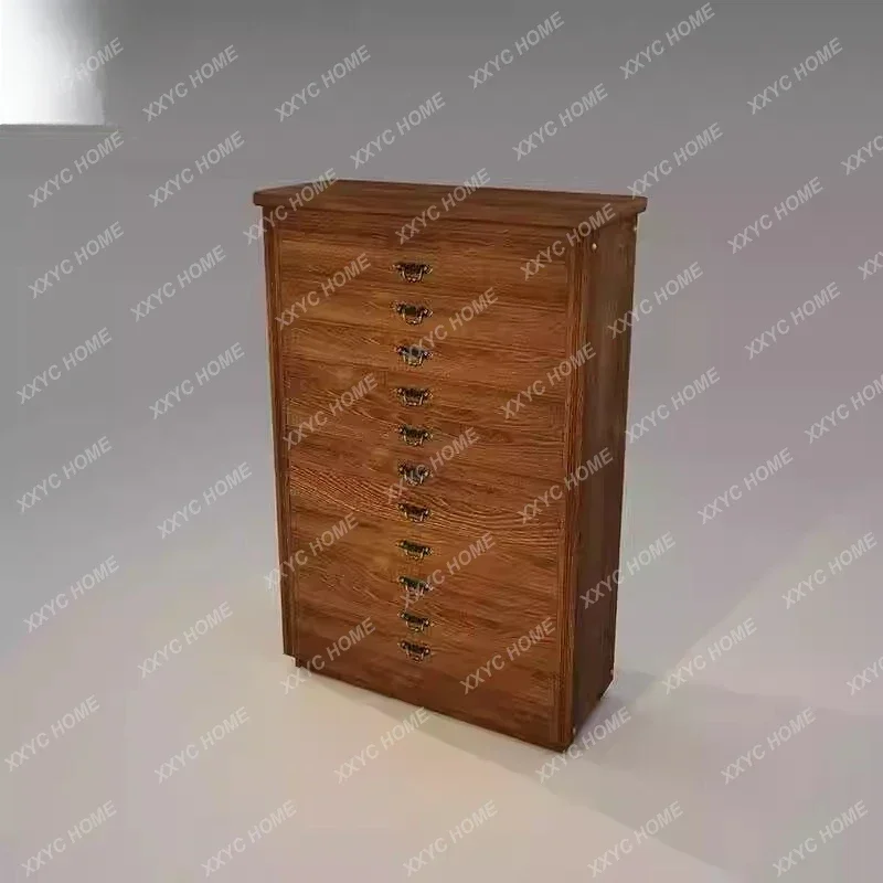 AAFurniture Accessories Collectibles Display Cabinet Vintage Jewelry Jade Drawer Display Cabinet All Solid Wood