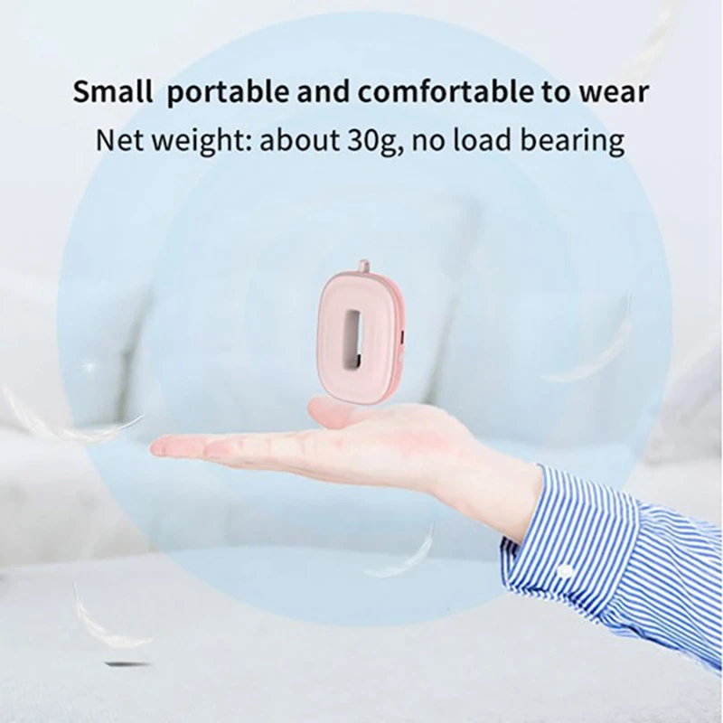 미니 휴대용 음이온 공기 청정기, 개인 착용 가능, 가정용 자동차 산소 바, 걸이식 목 청정기, 5 천만