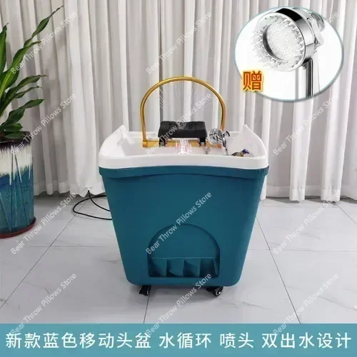 Mobile Shampoo Basin Beauty Salon Ear Cleaning Hair Care Center Health Water Circulation Head Treatment Fumigation Spa Machine