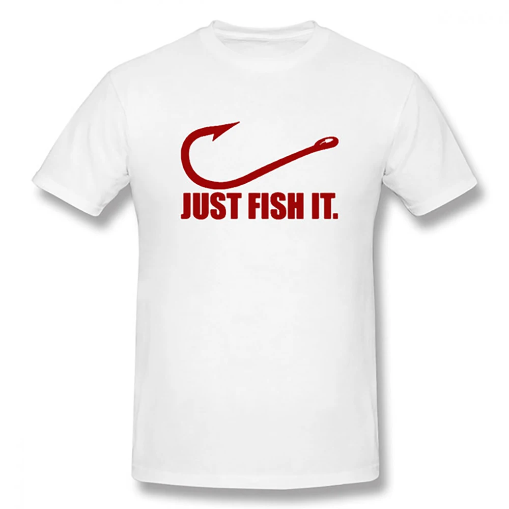 Summer Funny Love Fishing T Shirt Men Just Fish It  Short Sleeves Fashion Hip Hop O-Neck Cotton T Shirts For Men #912035