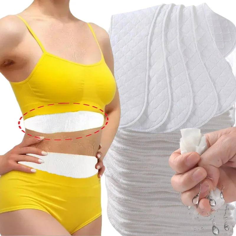 1/50Pcs Soft White Sweat Absorbing Bra Liners Non Woven Fabric Under Breast Pads Washable for Women Underwear Inserts Liners
