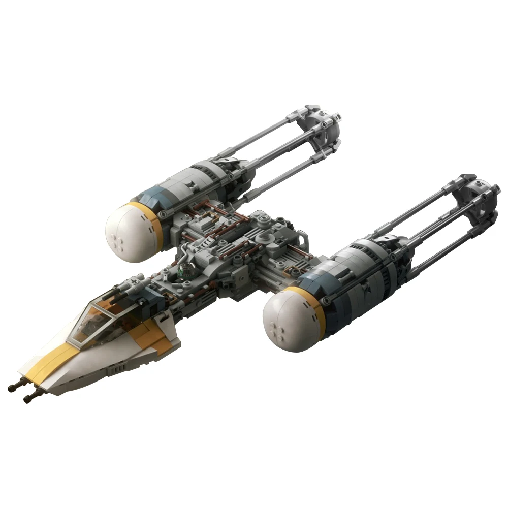 BuildMOC U-wing Starsfighter Support Craft Troop Transport Building Blocks Set UT-60D Space Stars Spaceship Toy for Adults Gifts