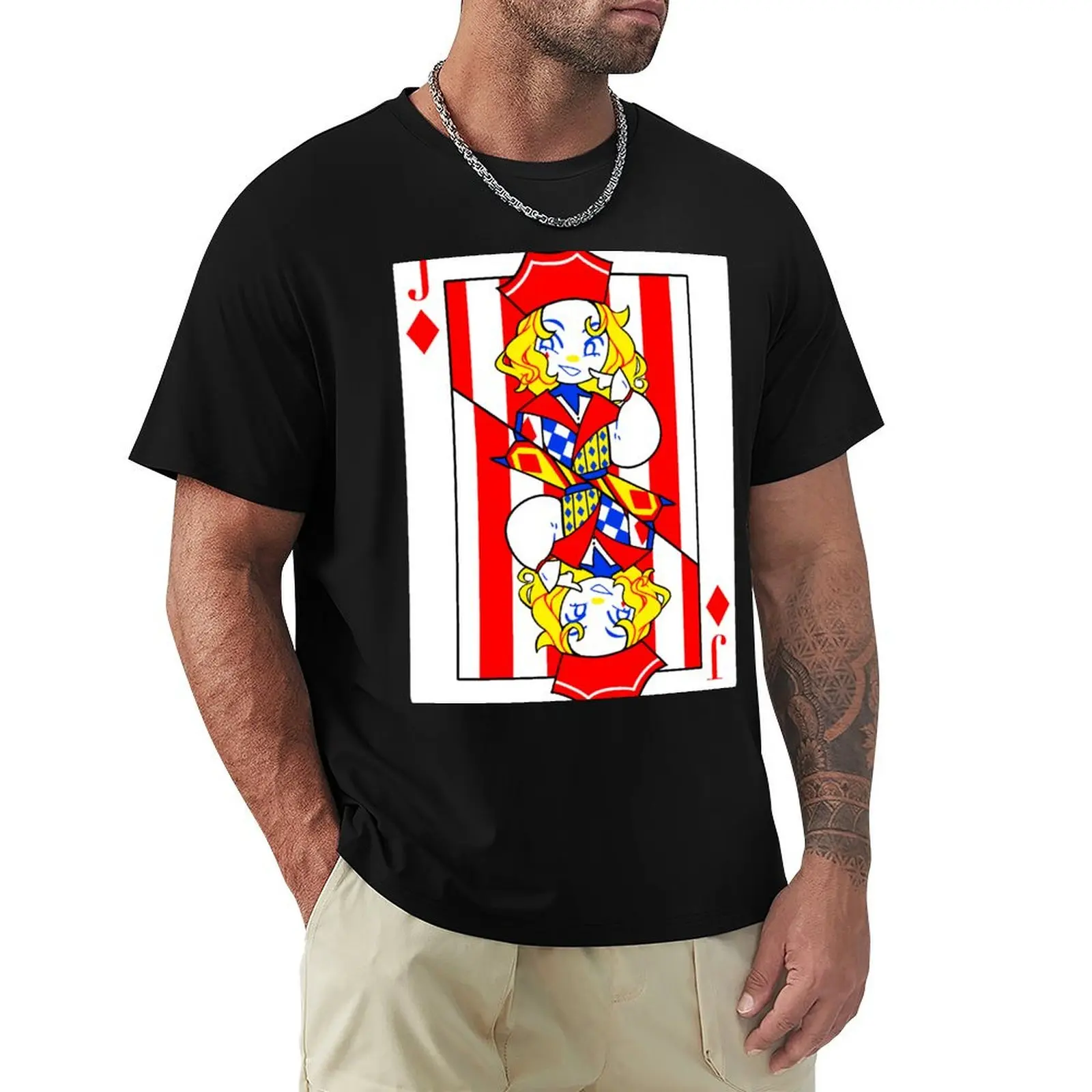 

Jack of Hearts T-Shirt No Iron Casual Short Sleeve Top