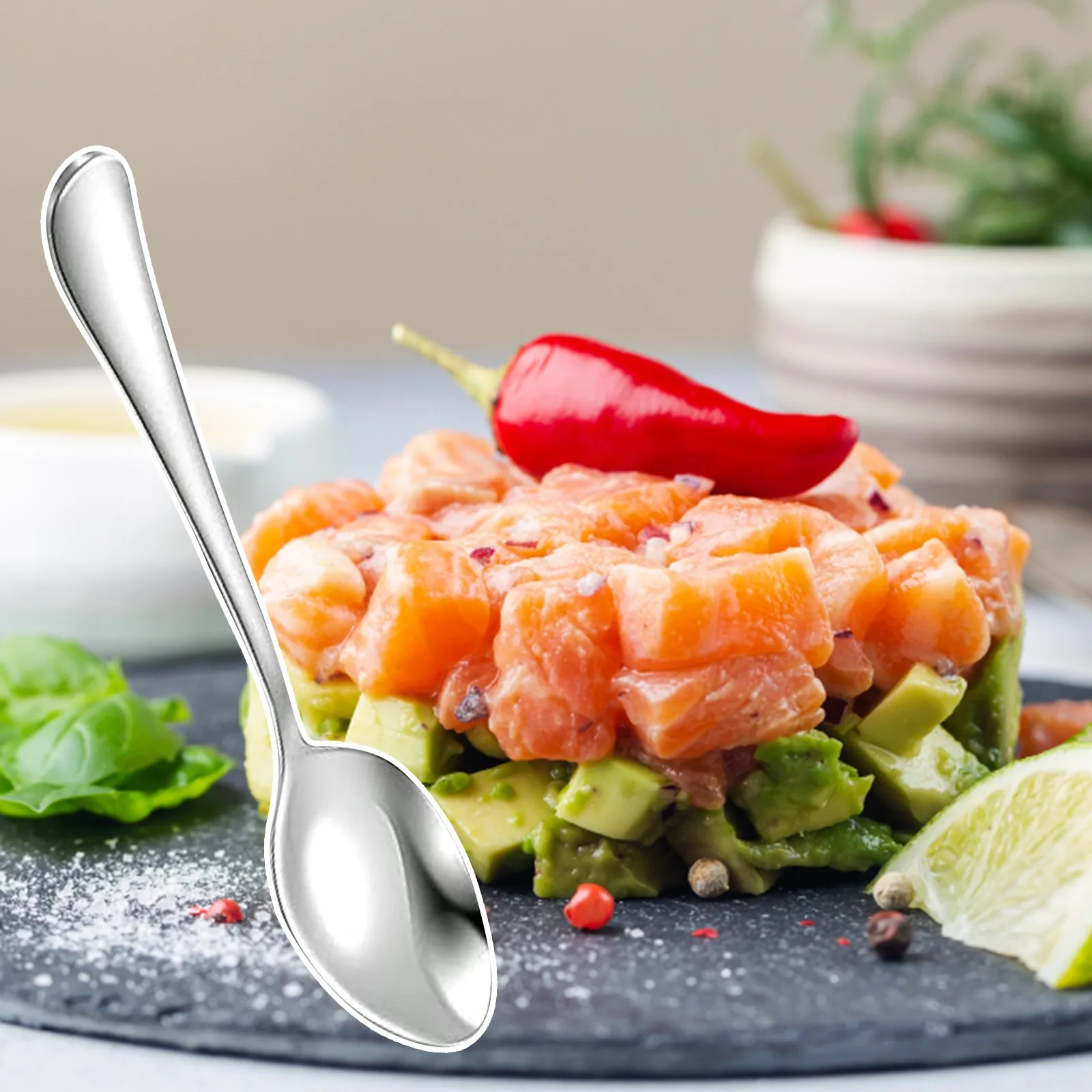 Mirror Polished Spoon Trending Durable Table Spoon Bestseller Elegant Kitchen Utensil Popular Dining Tableware Stainless 2026 T1