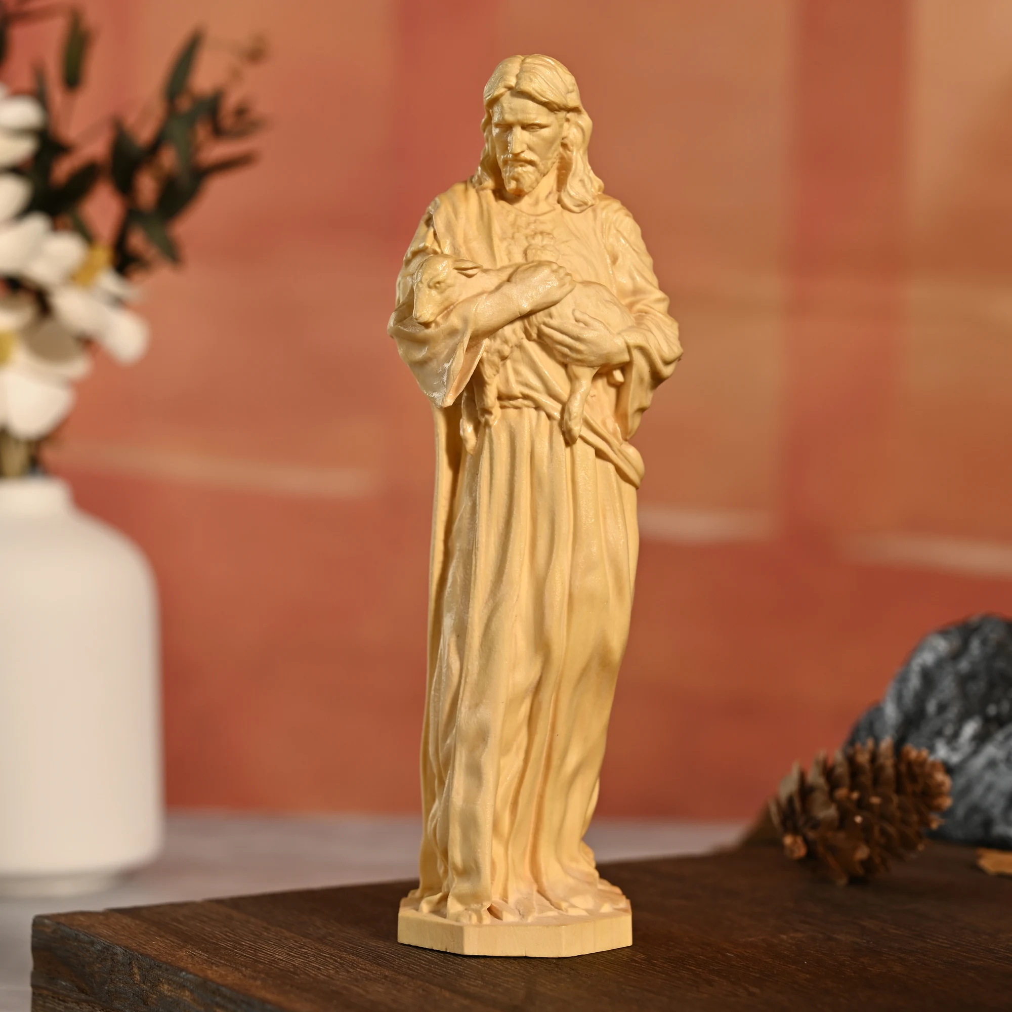 Foreign trade handicrafts Jesus statue ornaments home decoration carving wholesale creative manufacturers cross-border gift deco