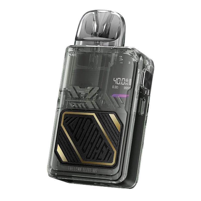 บุหรี่ไฟฟ้าที่หายไปจริง Thelema ชุด40พอดของ Elite Art 40W 1400mAh แบตเตอรี่ mtl/rdl vaping 3ml E PLUS ตลับบุหรี่ไฟฟ้า