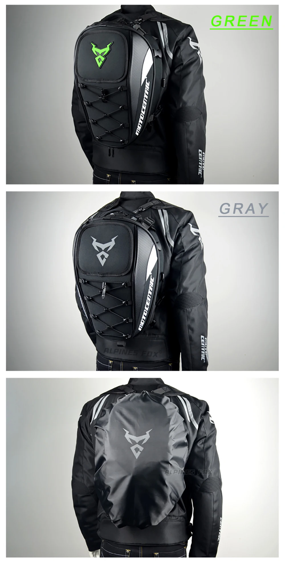 Moto zentrische wasserdichte Motorrad-Heck tasche Multifunktions-Rücksitz tasche Hochleistungs-Motorrad tasche Fahrer-Fallbein-Seiten tasche – Detail 4