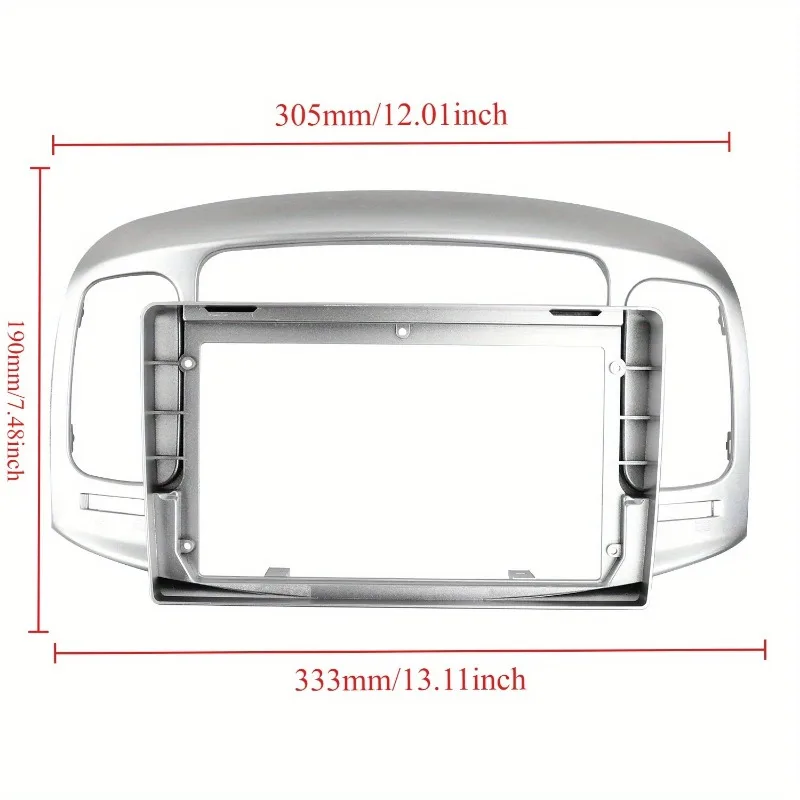 9 Inch Car Fascia For Hyundai Accent 2008 2009 2010 2011 auto frame in Dash 2 Din Frame Dashboard Mount frame