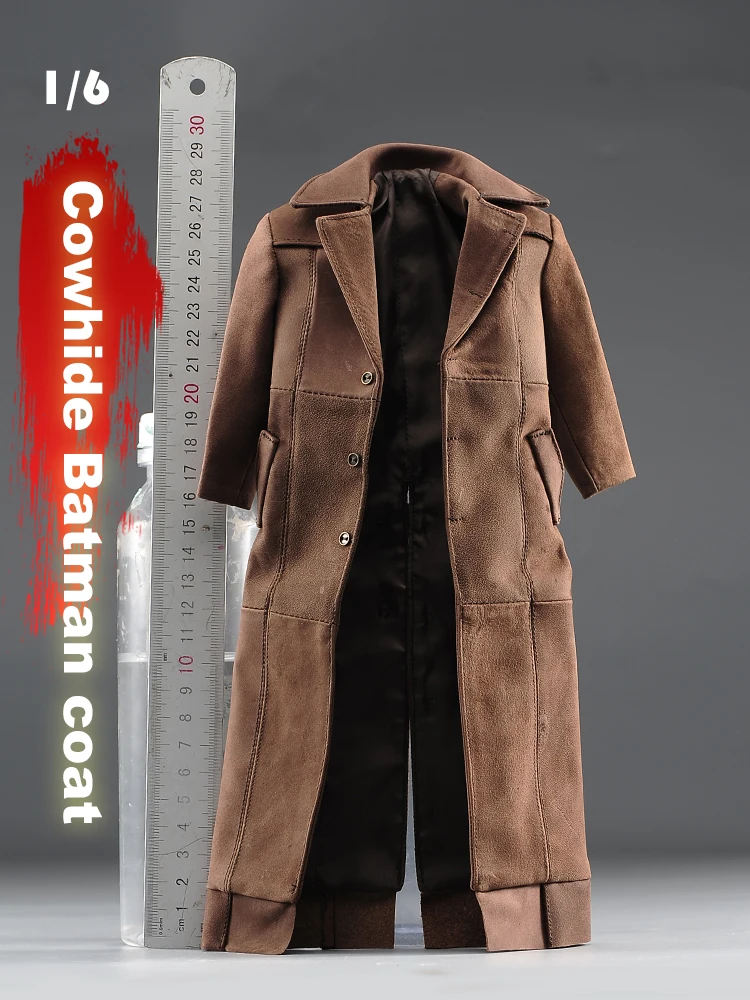 

DAF TOYS 1/6 Ben Affleck Coat Windbreaker Brown Leather Clothes For 12'' Male HT Action Figure Body