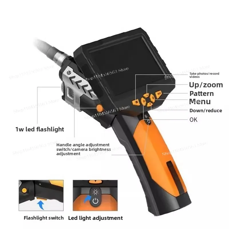 Infrared Snake Camera with 5m Flex Probe – Search & Rescue Video Tool for Emergency Response