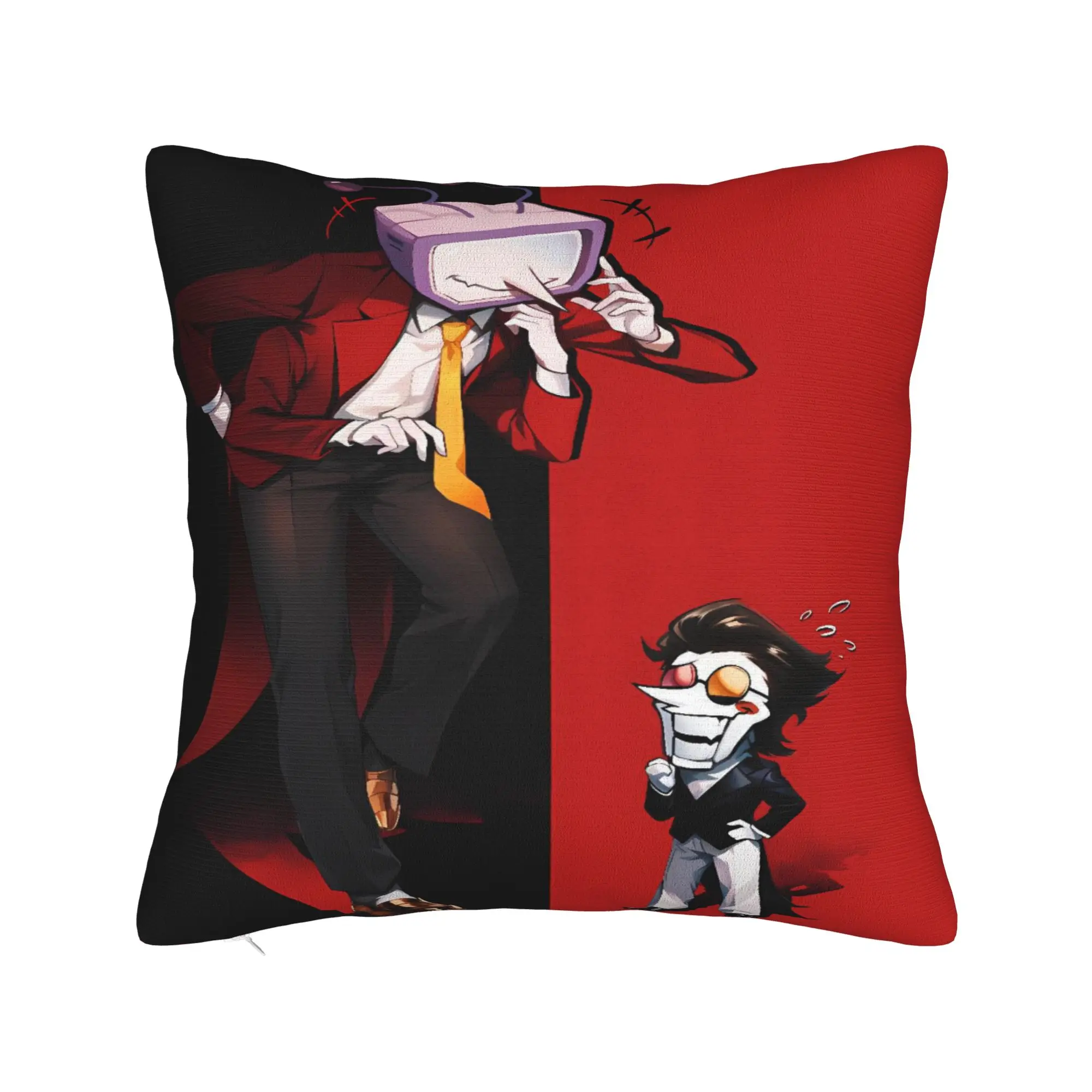Game Deltarune Spamton Tenna Pillow Case  Novelty Pillow Cover Graphic Pillowcases For Living Room Sofa