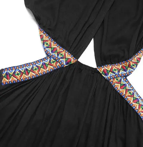 Novo vestido feminino elegante e maduro sem mangas com gola halter e design recortado com cintura embelezada e costas abertas