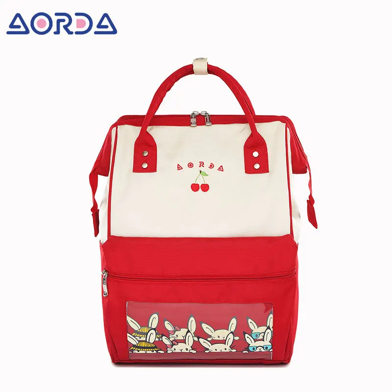 Cute backpack female Korean leisure junior high school student school bag large capacity travel travel backpack computer bag