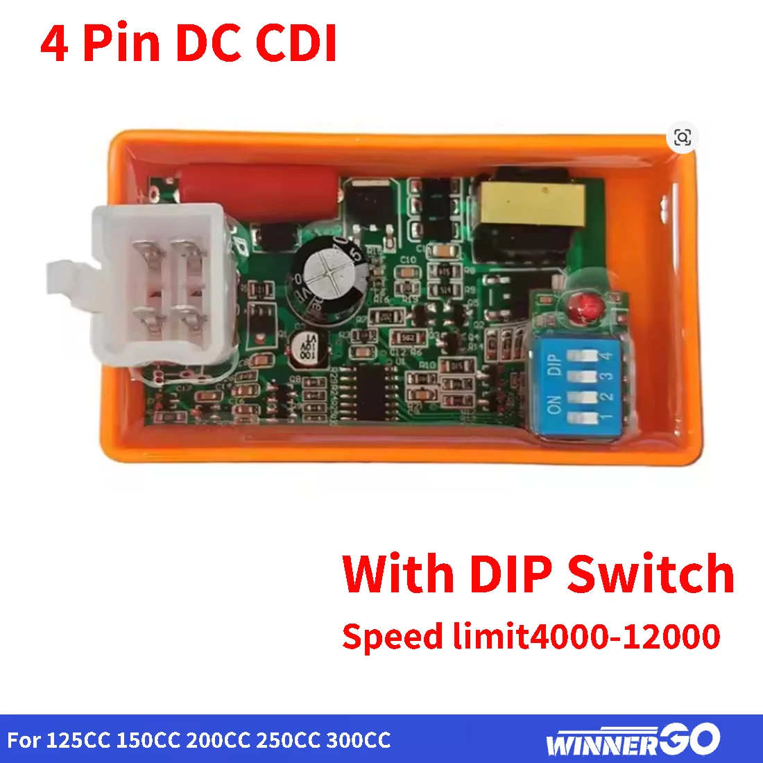 Racing Motorcycle 4 Pin DC CDI Lgnition Switch For JET50 TC100 XY110-Q 11-12 PHOWNIX50 04-14 AKT110S CD110 WY48Q-2 V-Blade 250