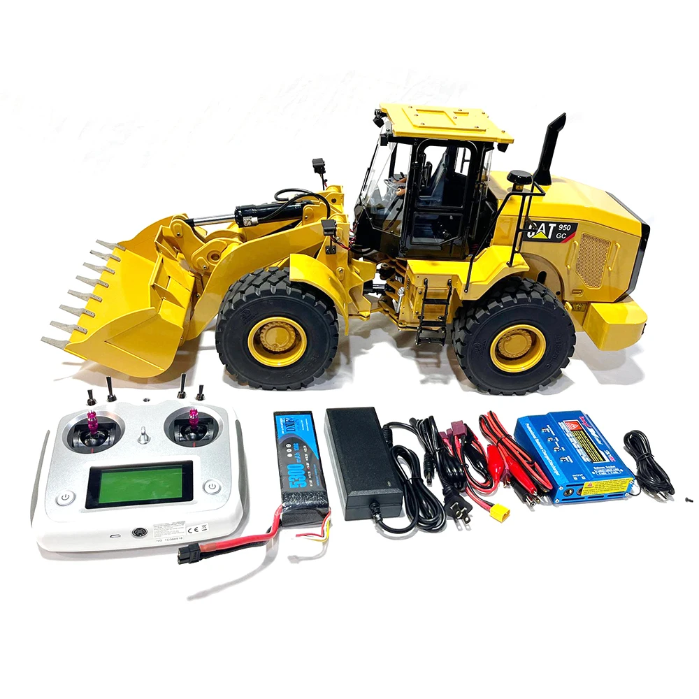 Two-speed 1/12RC Hydraulic Loader Model with Light Group Sound Group DIM-C95 Engineering Vehicle Model Toy Gift