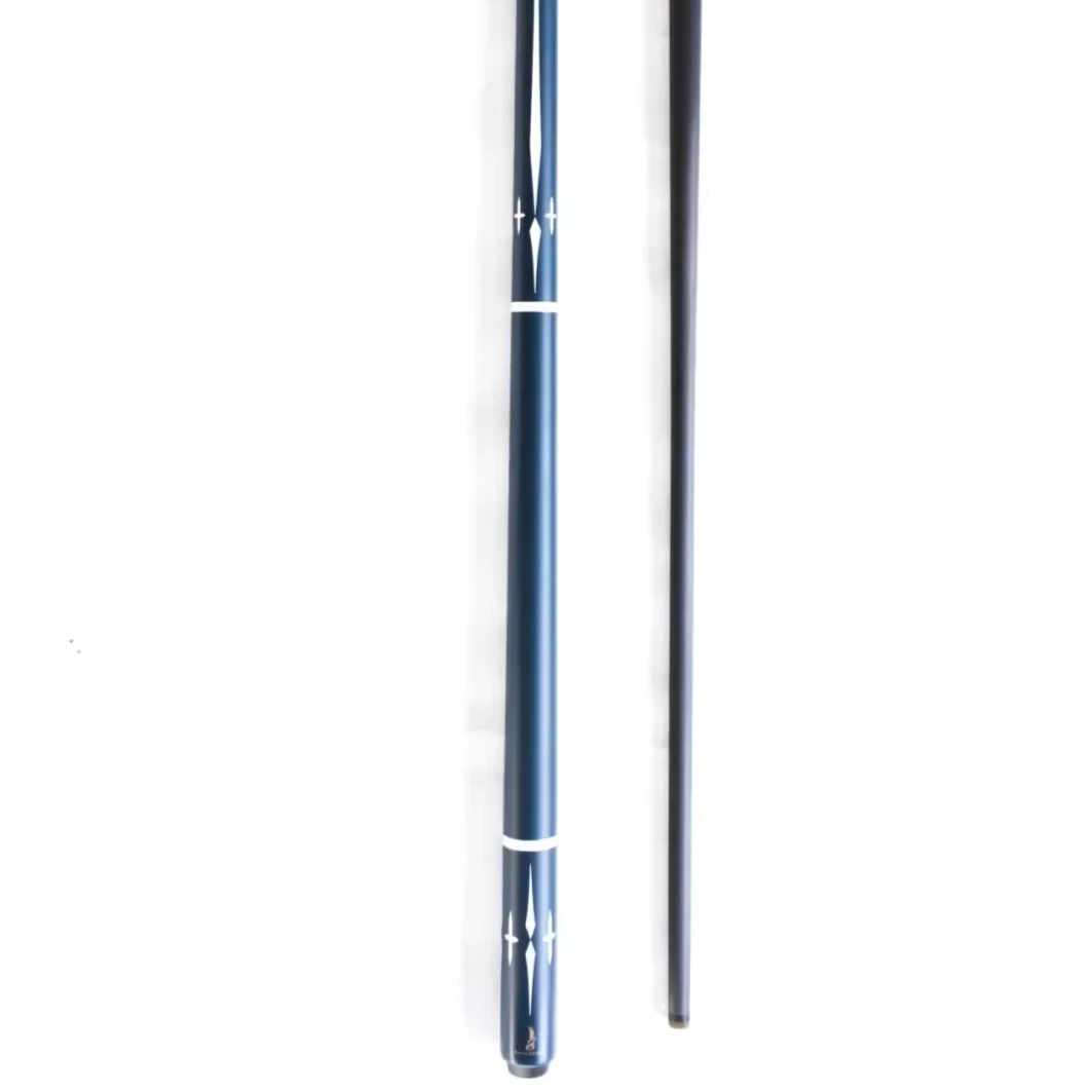 Hot Sell 147 cm Carbon Fiber 1/2 Member Rod Snooker Cue With Middle Wheel Protective Sleeve