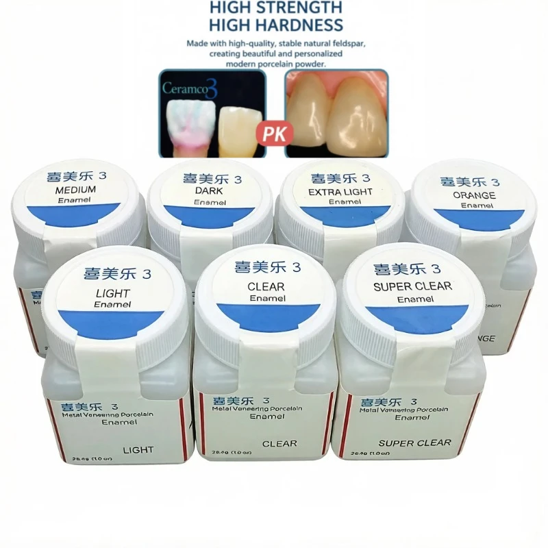 Dental Dentsply Sirona Ceramco 3 Dentin Metal Veneering Porcelain Dental Lab Ceramic Powder  Dentin / Enamel / Opaque Shades
