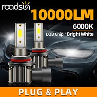 2pcs Car Fog Lights H11 LED Headlight Bulbs Upgraded 1:1 Mini Size H7 9006 HB4 9005 HB3 DOB 10000LM 6000K Auto Lamp Super Bright