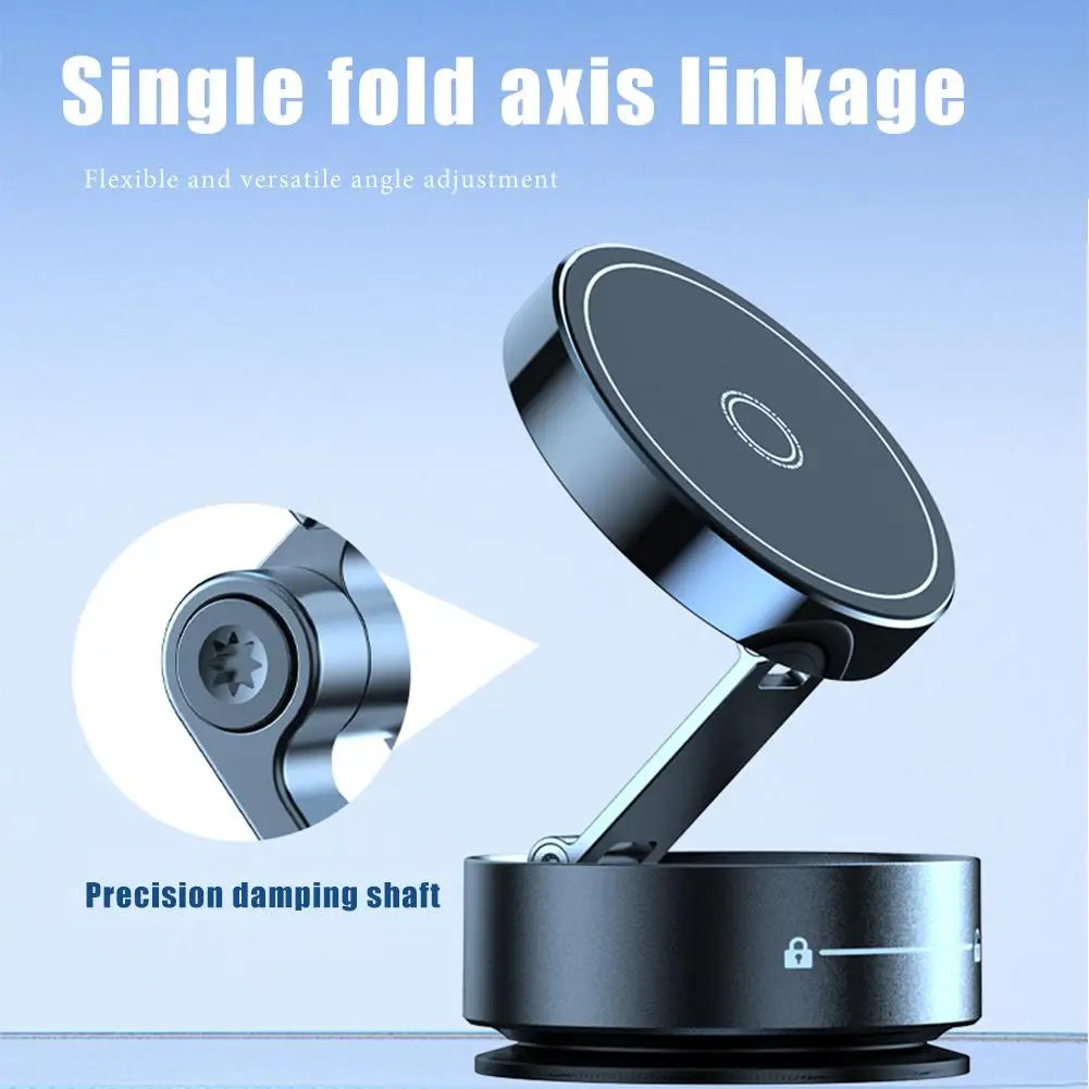 360 °   回転調整可能な磁気真空吸着式車載携帯電話ホルダー iPhone汎用