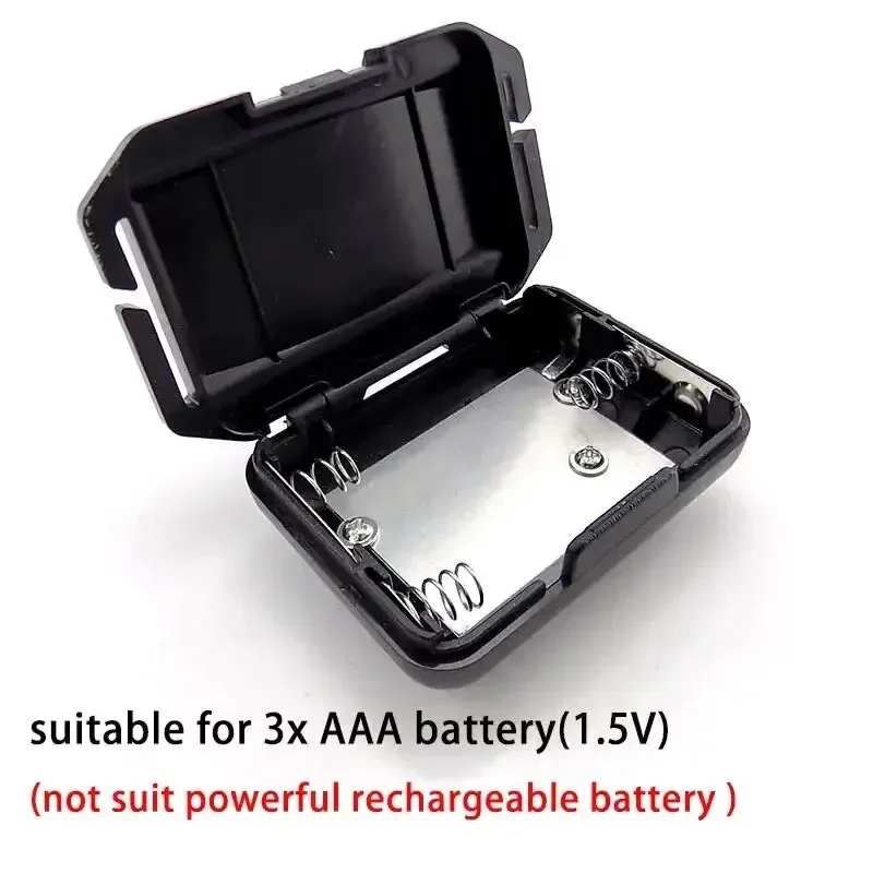 Mini COB Headlamp Small Bright Head Flashlight Outdoor Camping Fishing Head Flashlight, Portable Headlight Using AAA Batteries