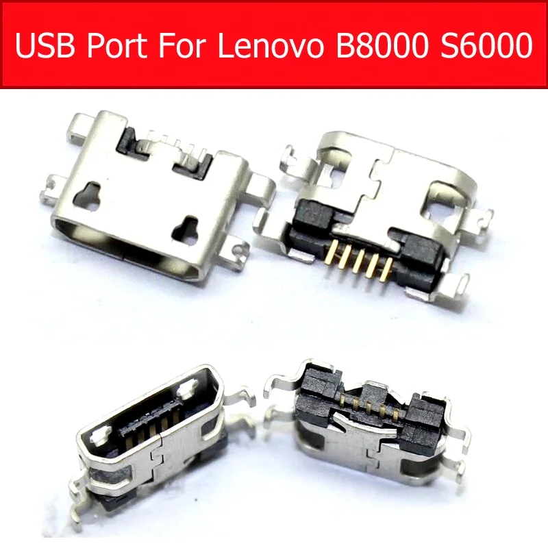 Оригинальный разъем для зарядного устройства USB для Lenovo S6000-F S6000-H B8000 S6000, USB-разъем для зарядки, док-станция, замена планшета