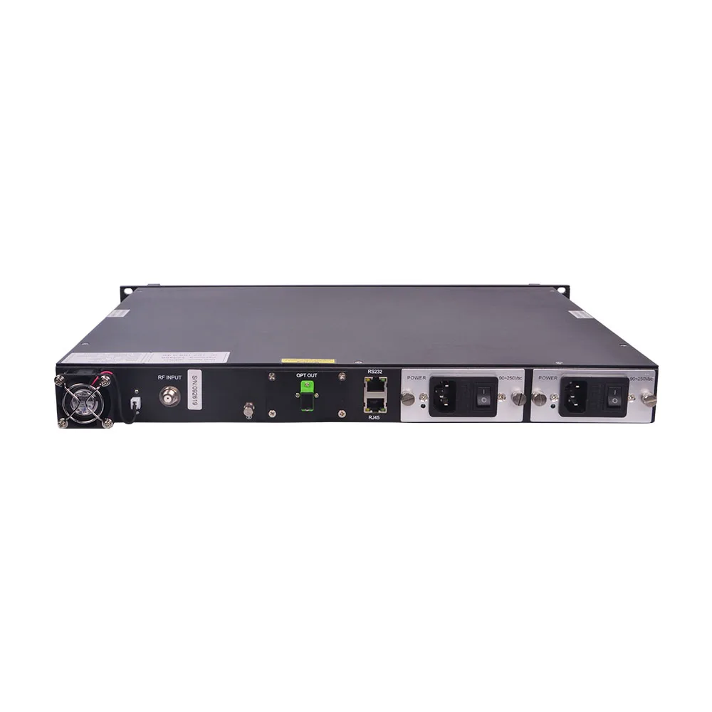 Laser ORTEL CATV 1550nm Fiber Optic Transmitter 12dBm with Dual DC Power Supply and SNMP