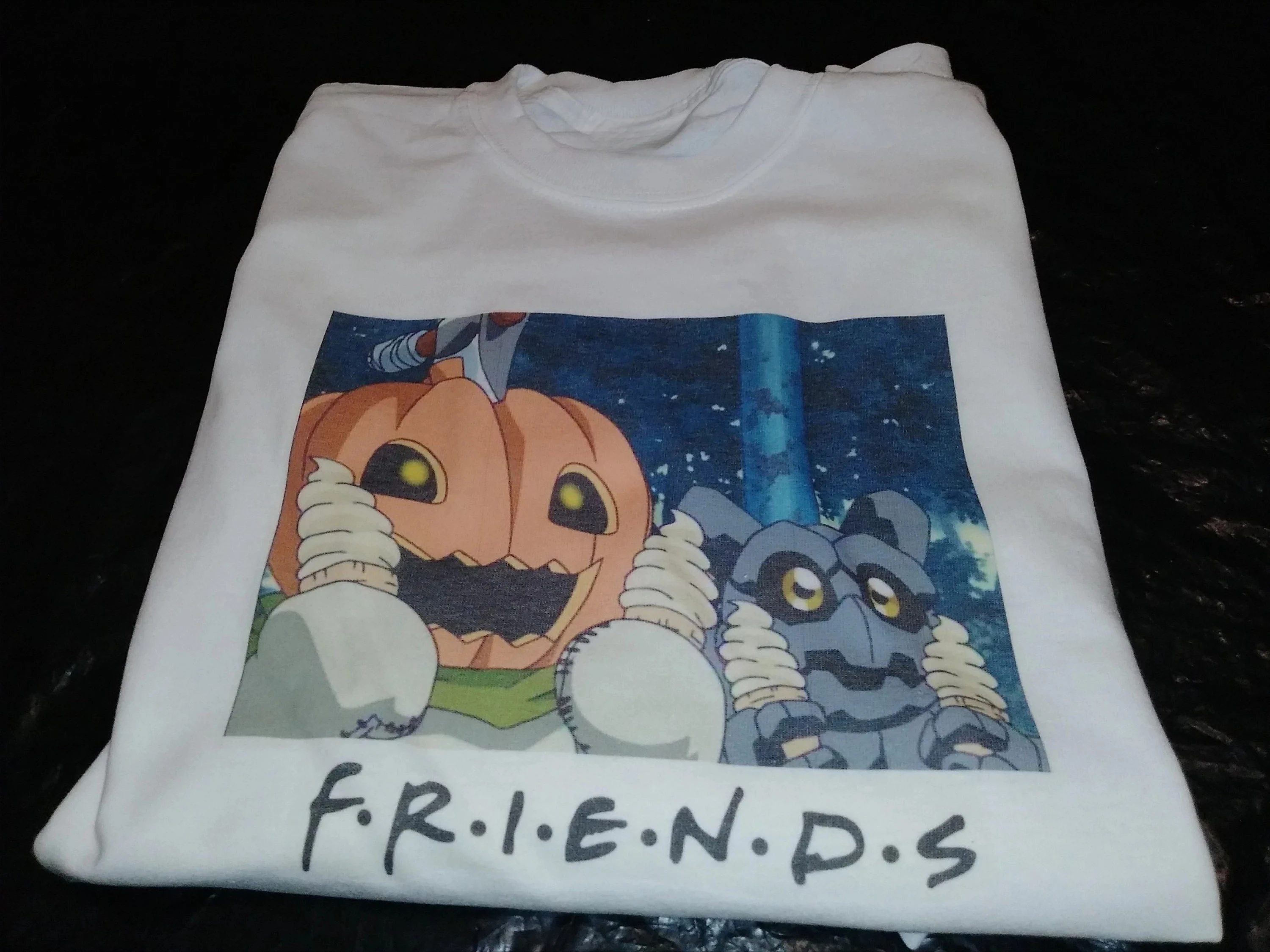 Digimon Pumpmon Gotsumon Friends T-Shirt Shibuya Halloween Scene Retro Anime Tee Pumpkinmon Gotsumon Classic Cartoon Herrenbekleidung