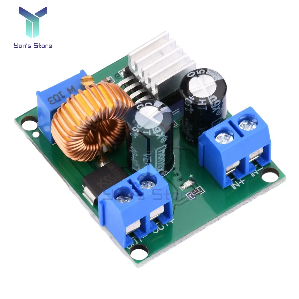1 Uds DC-DC convertidor Buck módulo reductor ajustable 4-38V a 1,25-36V módulo de fuente de alimentación de alta potencia módulo regulador de voltaje