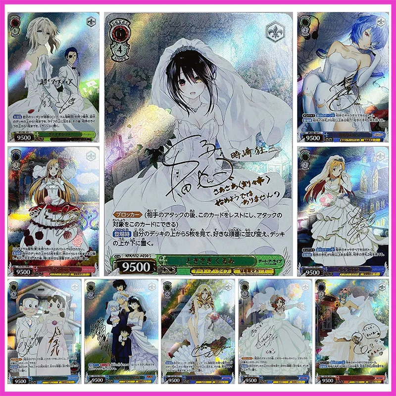 

Anime Goddess Story DIY ACG Tokisaki Kurumi Ayanami Rei Yuuki Asuna Kikyo Toys for boys Collectible Game Cards Birthday Present