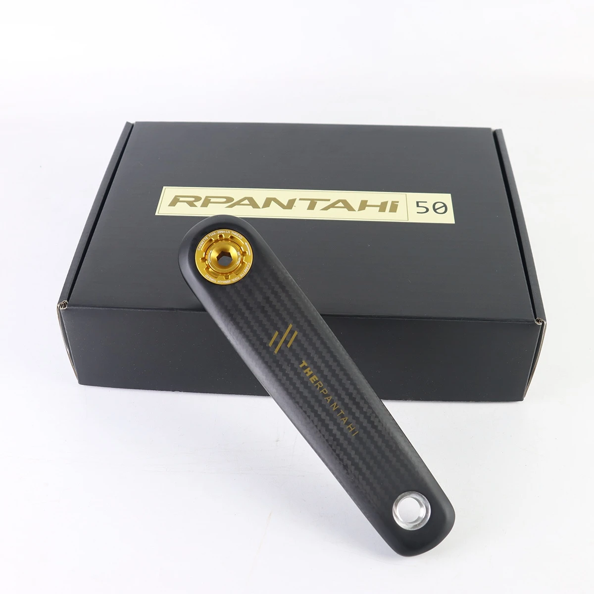 RPANTAHI Carbonfaser-Mountainbike-/Faltrad-Kurbelgarnitur, 24mm Titanachse, ultraleichte Mountainbike-Kurbelgarnituren, 3-Bolzen-Montage – Detail 11