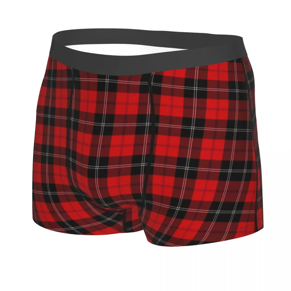 Custom Cool Scottish Clan Tartan Boxers Shorts Panties Men's Underpants Breathable Fashion Check Plaid Briefs Underwear