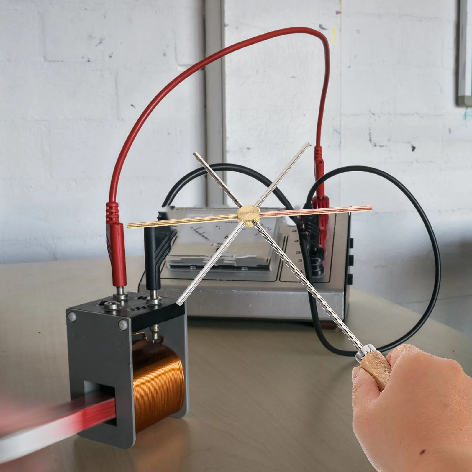 

Thermal Conductivity Demonstrator Physics Teaching Equipment Lab Experiment Tool For Copper Iron Aluminum Comparison