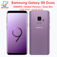 Samsung Galaxy S9 Duos G960FD 4GB RAM 64GB ROM Dual Sim Octa Core Global Version 5.8\