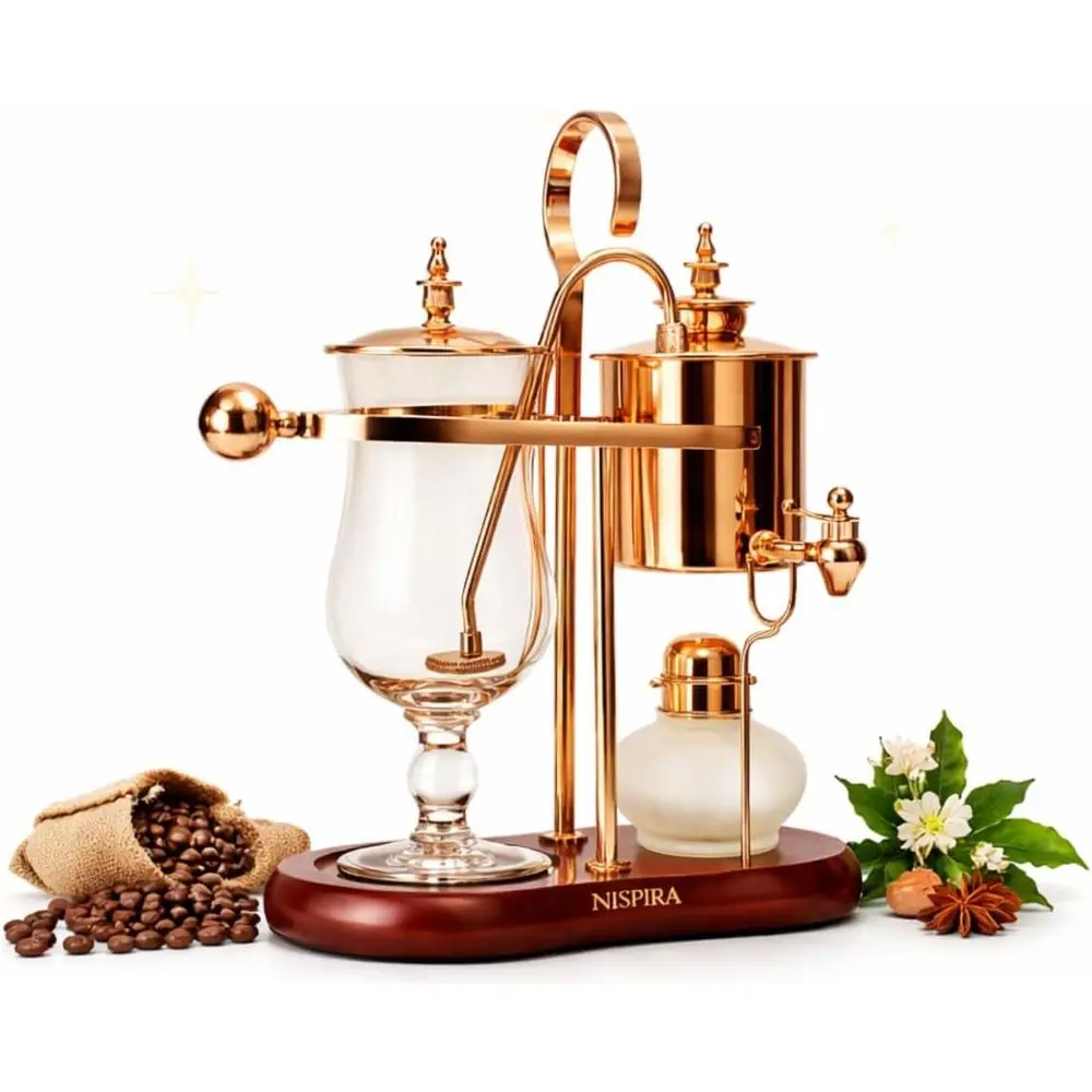 

Кофеварка Beium Royal amily Balance SypUnique Gravity Vintage с вакуумной системой заваривания, медная, 500 мл