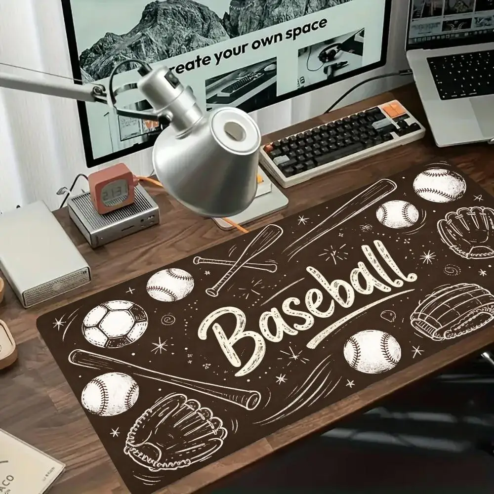 Vintage Skateboard Mousepad Street Sport Sketch art game card pad large size laptop bedroom learning daily use