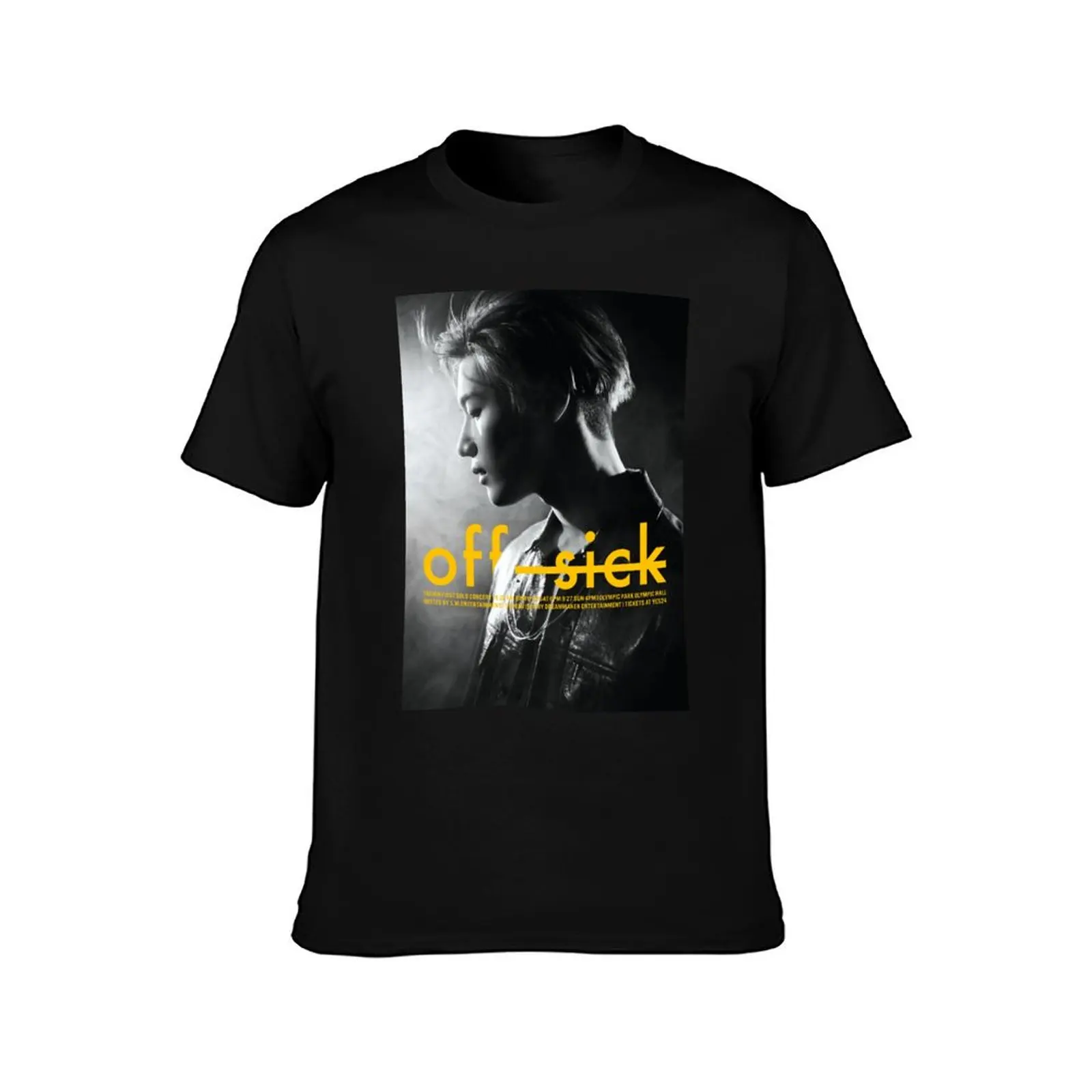 SHINee TAEMIN OFF SICK CONCERT POSTER T-Shirt t shirts for man graphic vintage T-Shirt