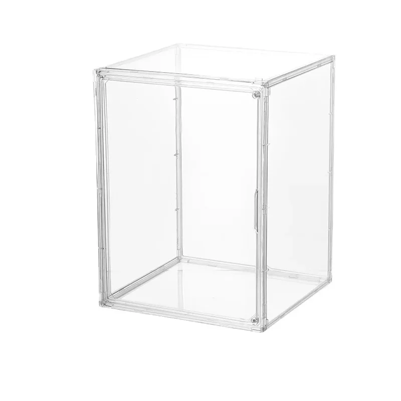 

Прозрачная коробка для хранения игрушек, стеллаж для хранения плюшевых кукол, магнитная поглощающая коробка для дисплея