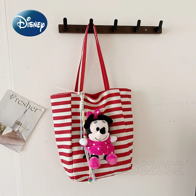 Disney Mickey Minnie New Women's Handbag Large Capacity Women's Shoulder Bag Cartoon Doll Fashion Casual Storage Women's Bag