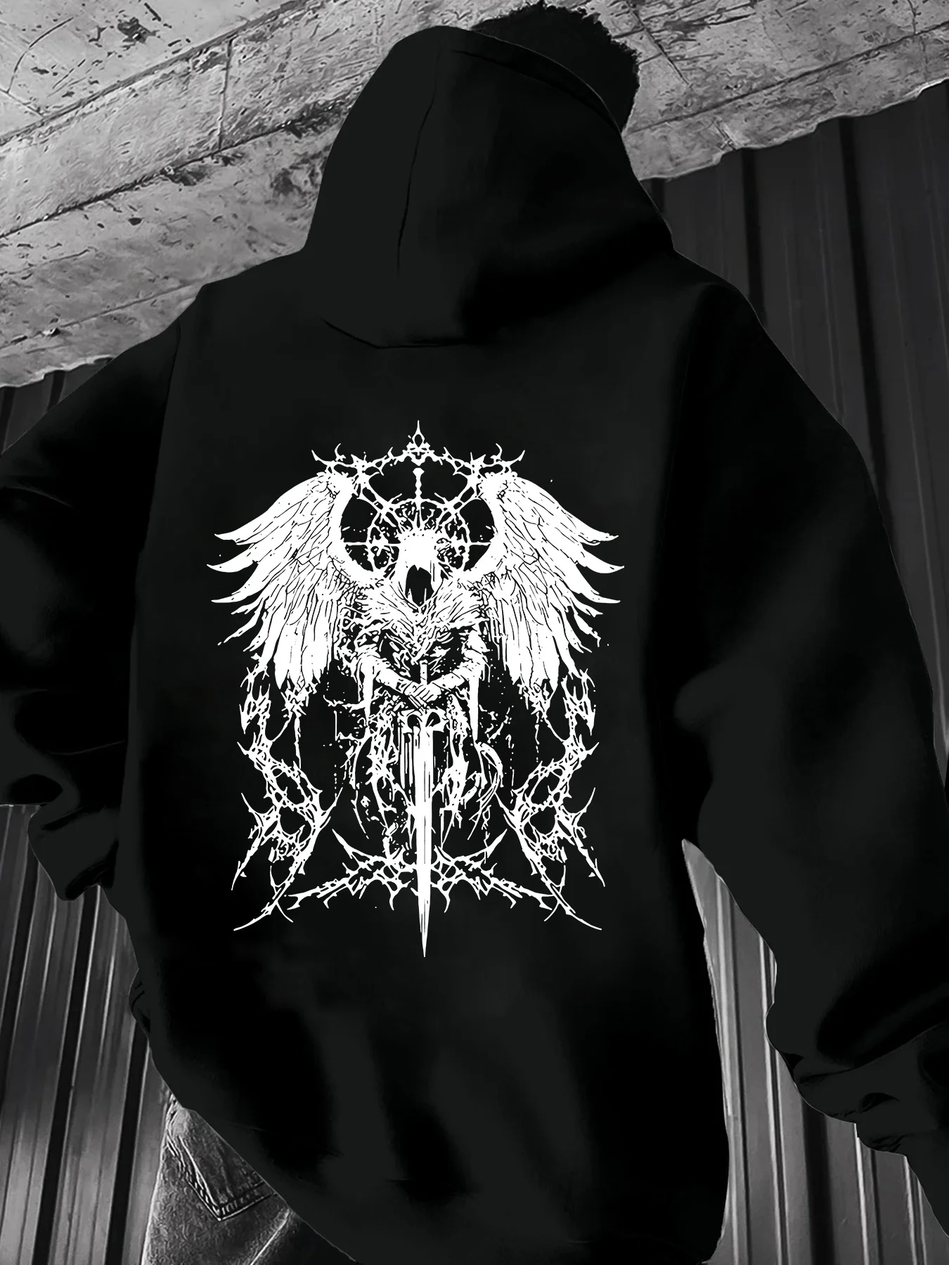 

Готический графический принт смерти, осенние и зимние мужские и женские толстовки, повседневные свободные уличные спортивные тренировочные брендовые модные толстовки