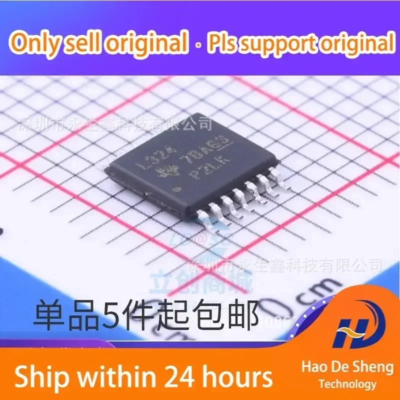 

10 шт./лот IC LM324 L324 LM324PWR TSSOP14, новый, оригинальный, в наличии