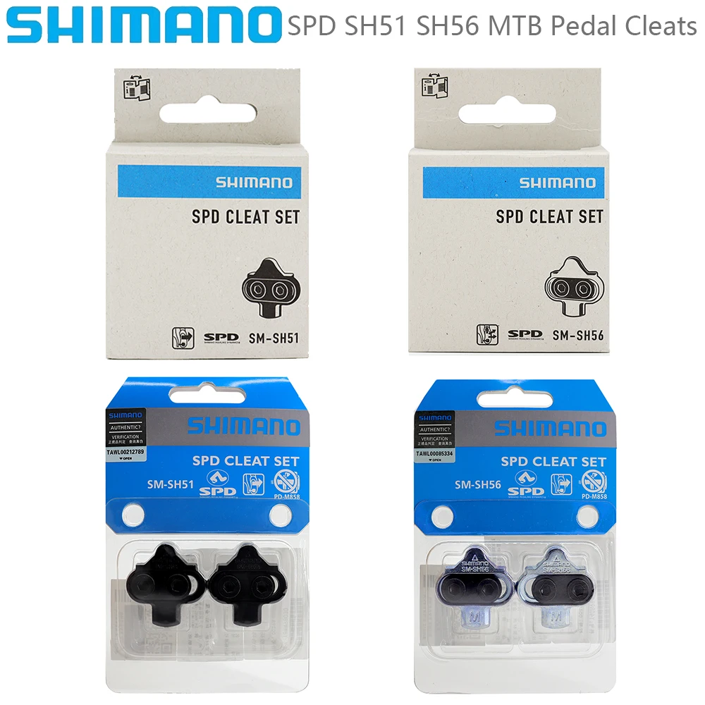 SHIMANO SPD-SL SM-SH51 SH56 Pedal Cleats Self-locking Pedal Cleats For Road Bike Original Bicycle Parts